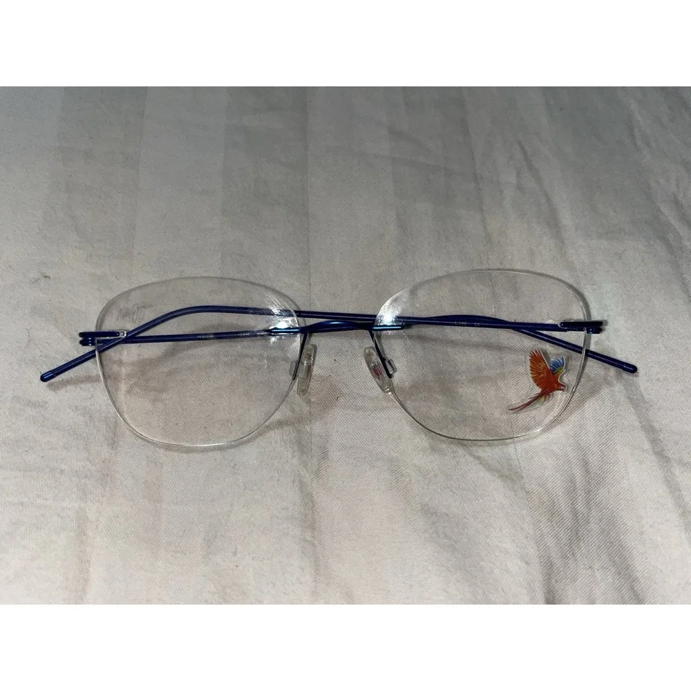 New Maui Jim  Blue Rimless MJO2005 50[]17 140 Eyeglass Frames Japan